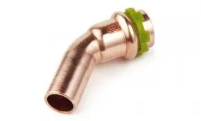 SudoPress Kupfer Pressfitting Bogen 45° 28 mm (innen/aussen)