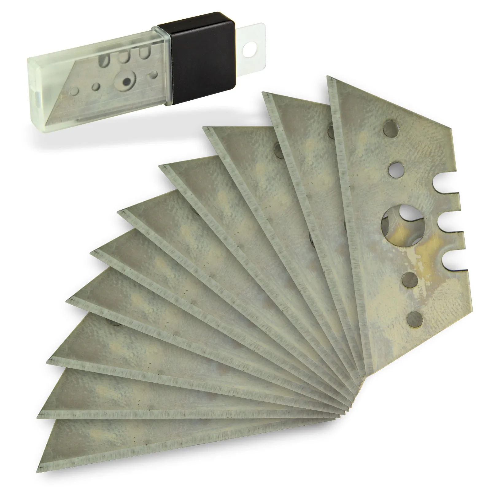 10x Trapezklingen für Sicherheitsmesser 53x19mm