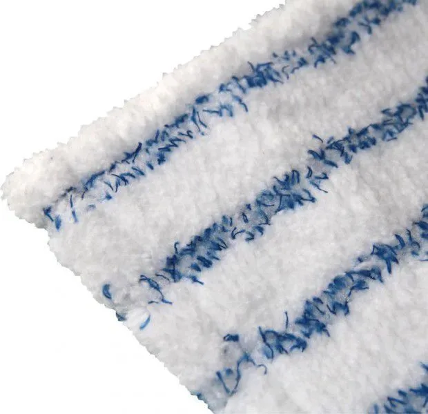 Premium-Mikrofasermopp 40cm, weiß-blau