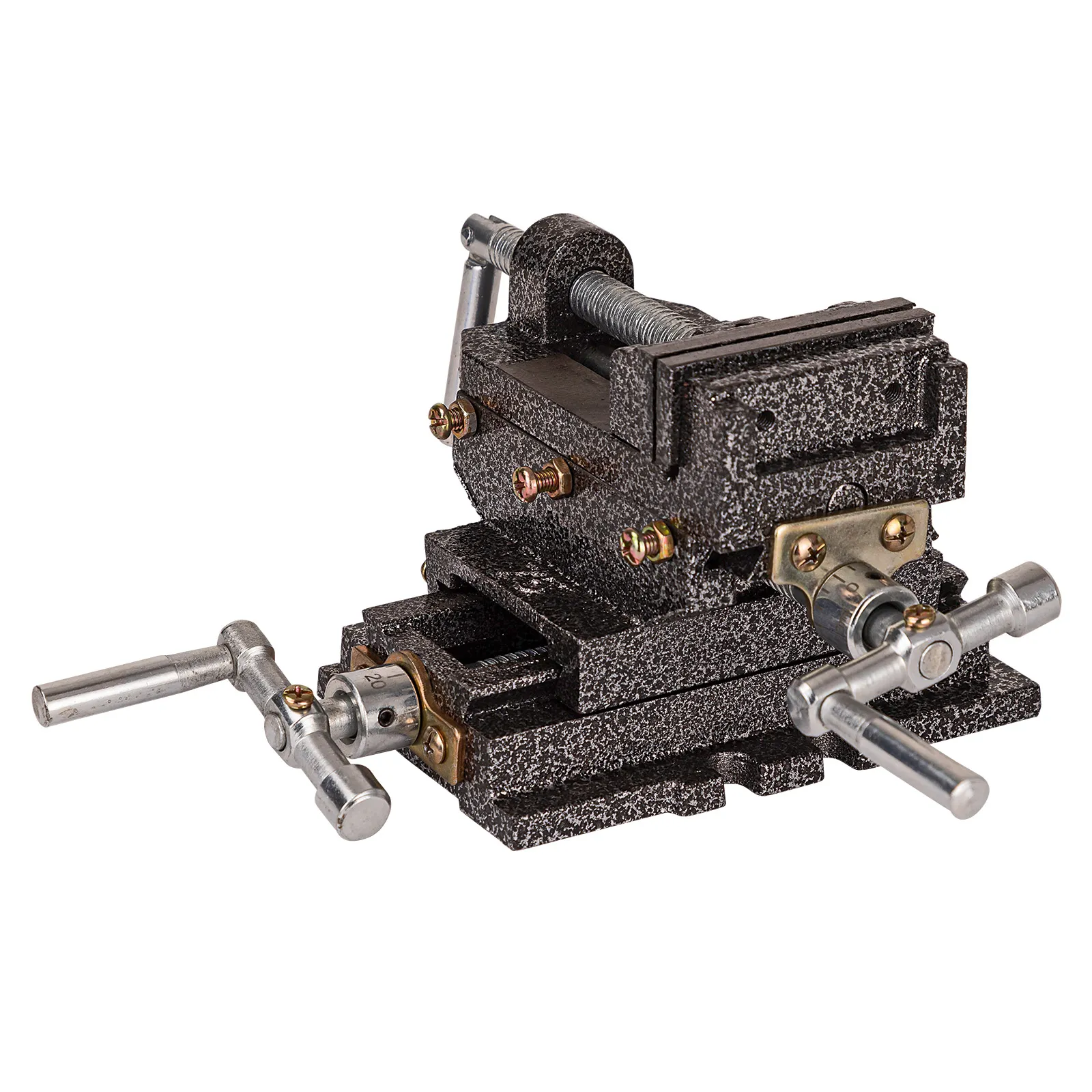 2-Achsen Maschinenschraubstock / Schraubstock 75 mm Backenbreite