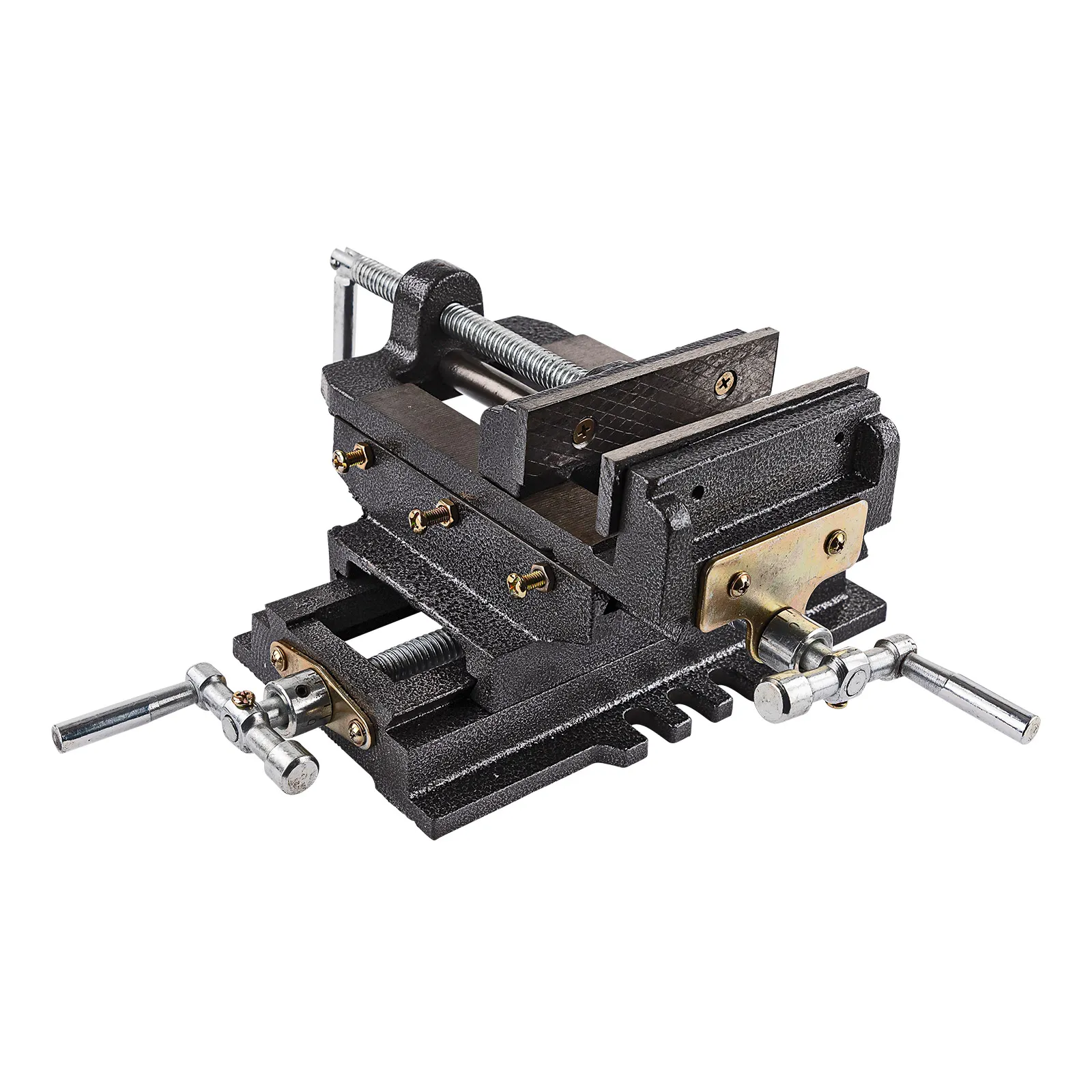 2-Achsen Maschinenschraubstock / Schraubstock 125 mm Backenbreite