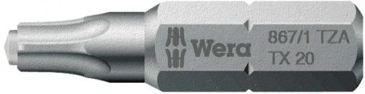 Wera Bit 1/4" DIN3126 C6,3 T20x25mm m.Zapfen