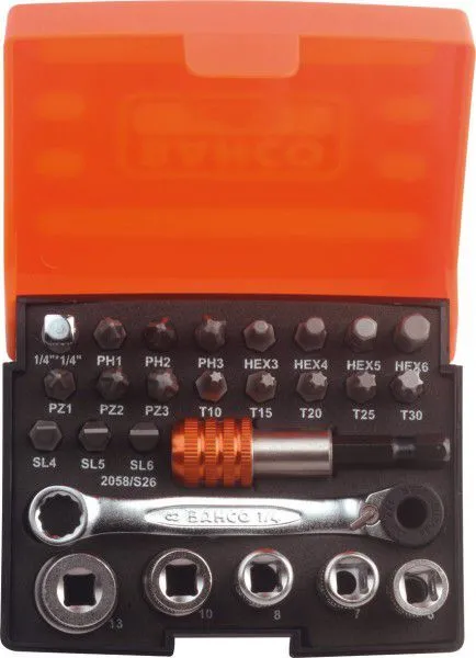 Bahco Bit-Steckschlüsselsatz 26tlg.