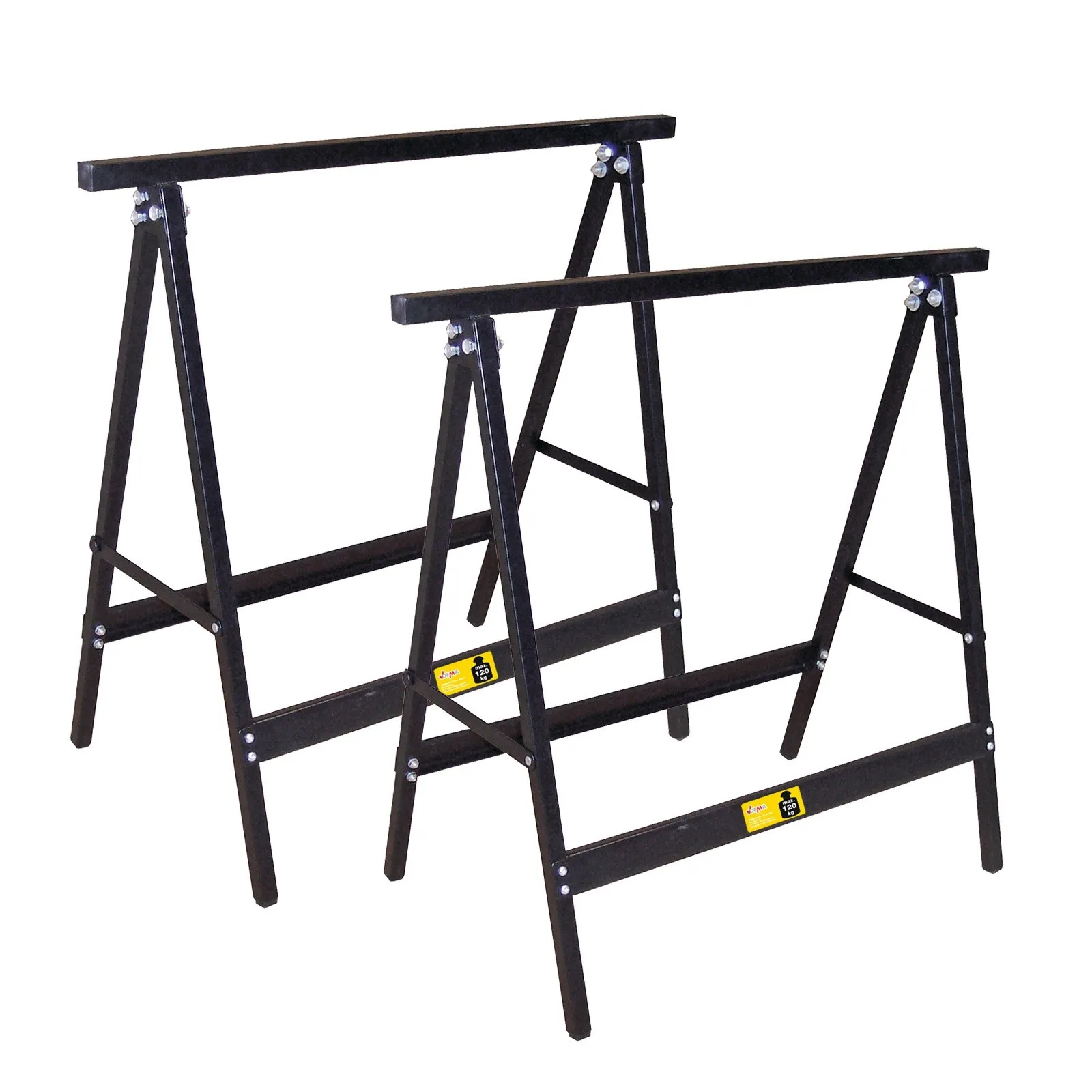2er Set Metall Klappbock, Unterstellbock, Gerüstbock, Stützbock