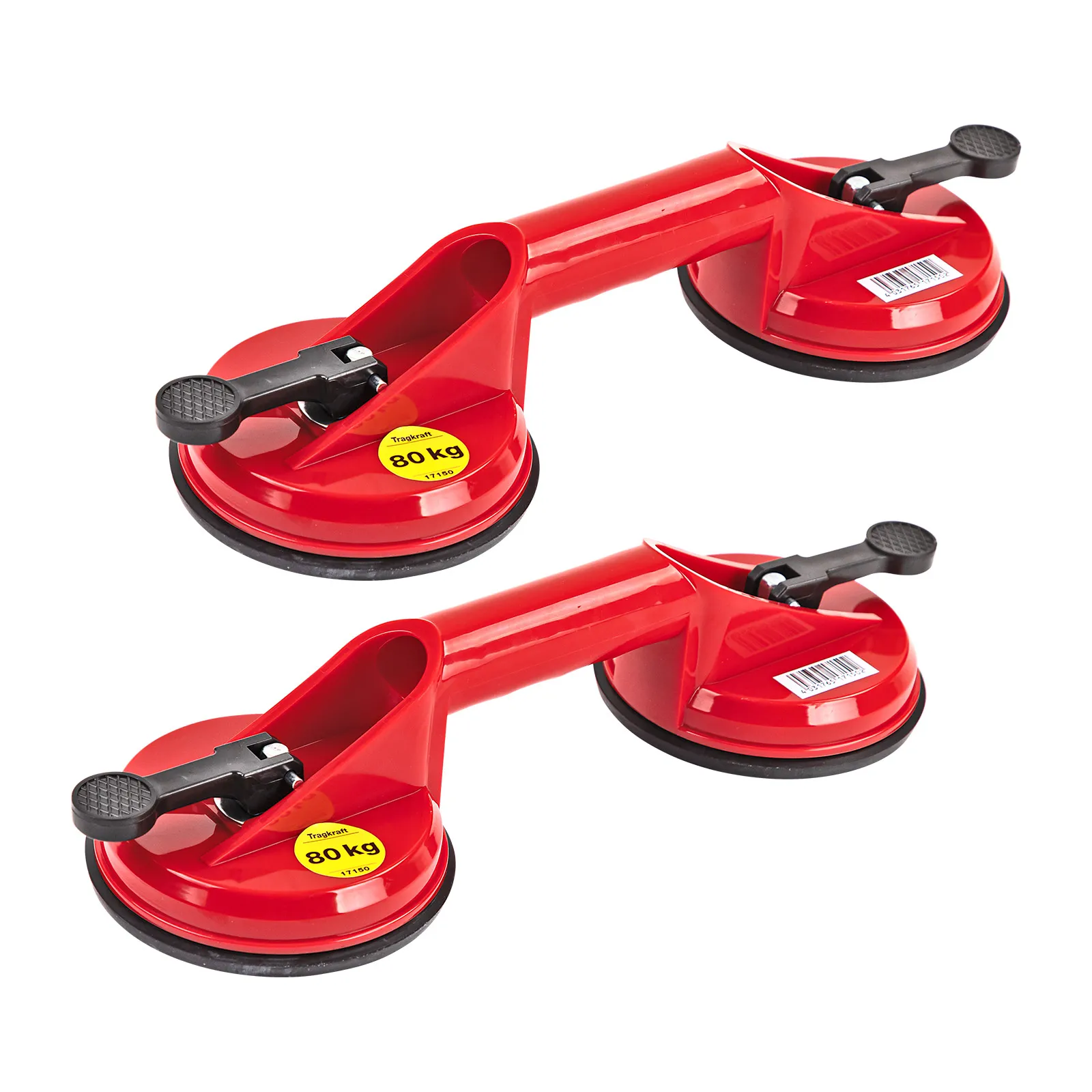 2x Saugheber Glassauger Glasheber je 80 kg