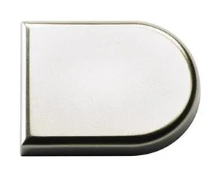 Zierkappe Typ B (D-Form) vernickelt, matt