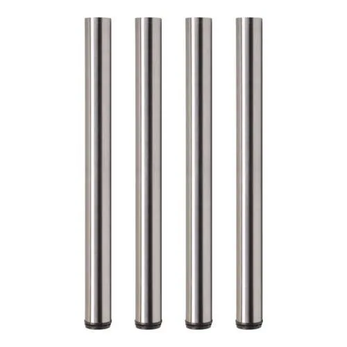 Tischbeine ø60mm x 710mm aus Stahl Oberfl. Edelstahloptik (Set)
