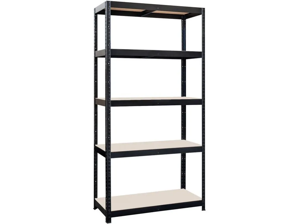 900 × 450 × 1800 mm Rack, 5 Einlegeböden, Stahl CER + MDF-Platte