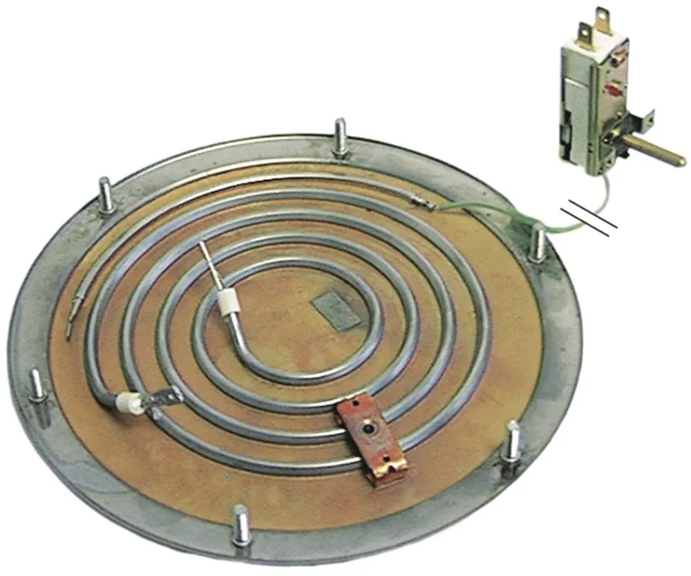 EGO 28.06013.200 Heizboden mit Thermostat 128°C 1800W 230V ø 196mm