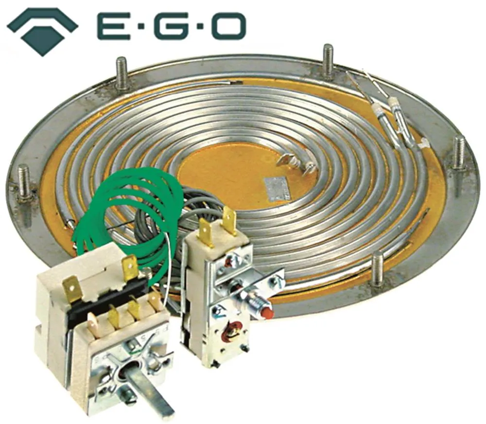 EGO 28.06021.100 Heizboden 3000W 400V 2 Heizkreise Höhe 180mm ø 196mm