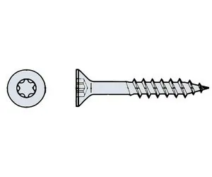 5,0 x 45 TX25 Senkkopf Teilgewinde ( 500 St.)