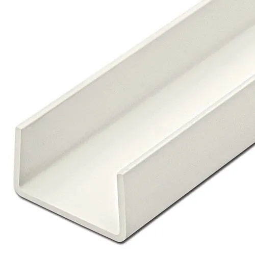 U-Profil 18mm Reinweiß RAL 9010 Länge 260cm