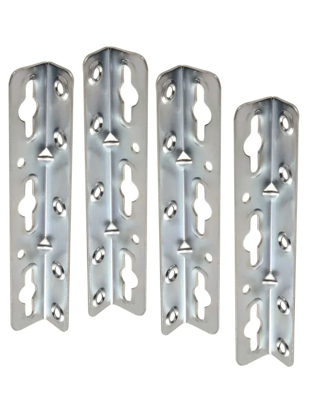 Winkel-Bettschiene REFORM, L 180, LINKS+RECHTS verwendb., Stahl blau verzinkt (Set)