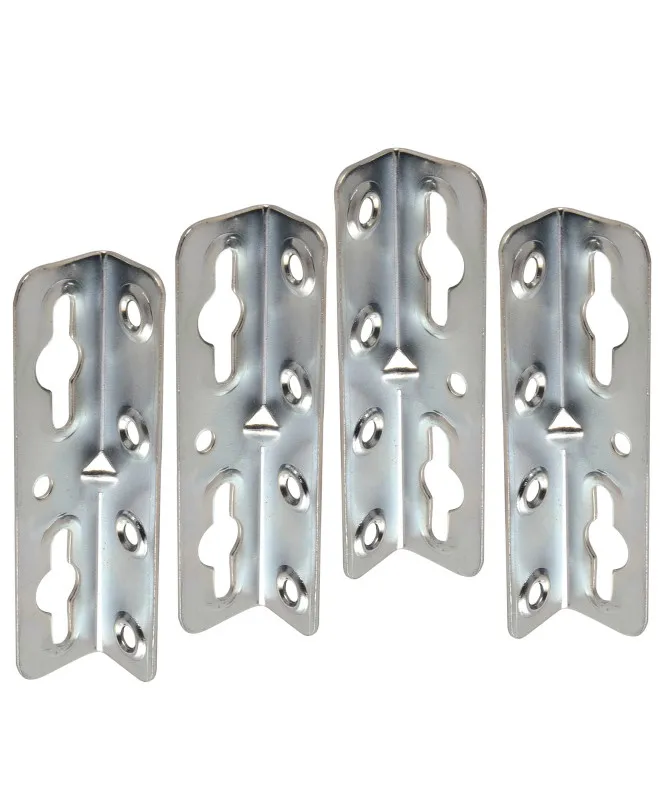 Winkel-Bettschiene REFORM, L 118, LINKS+RECHTS verwendb., Stahl blau verzinkt (Set)