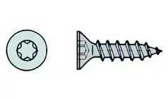 4,0 x 25mm TX20 Senkkopf Vollgewinde (1000 St.)