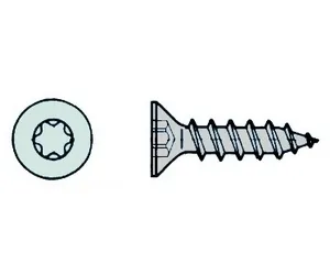 5,0 x 20mm TX25 Senkkopf Vollgewinde (1000 St.)
