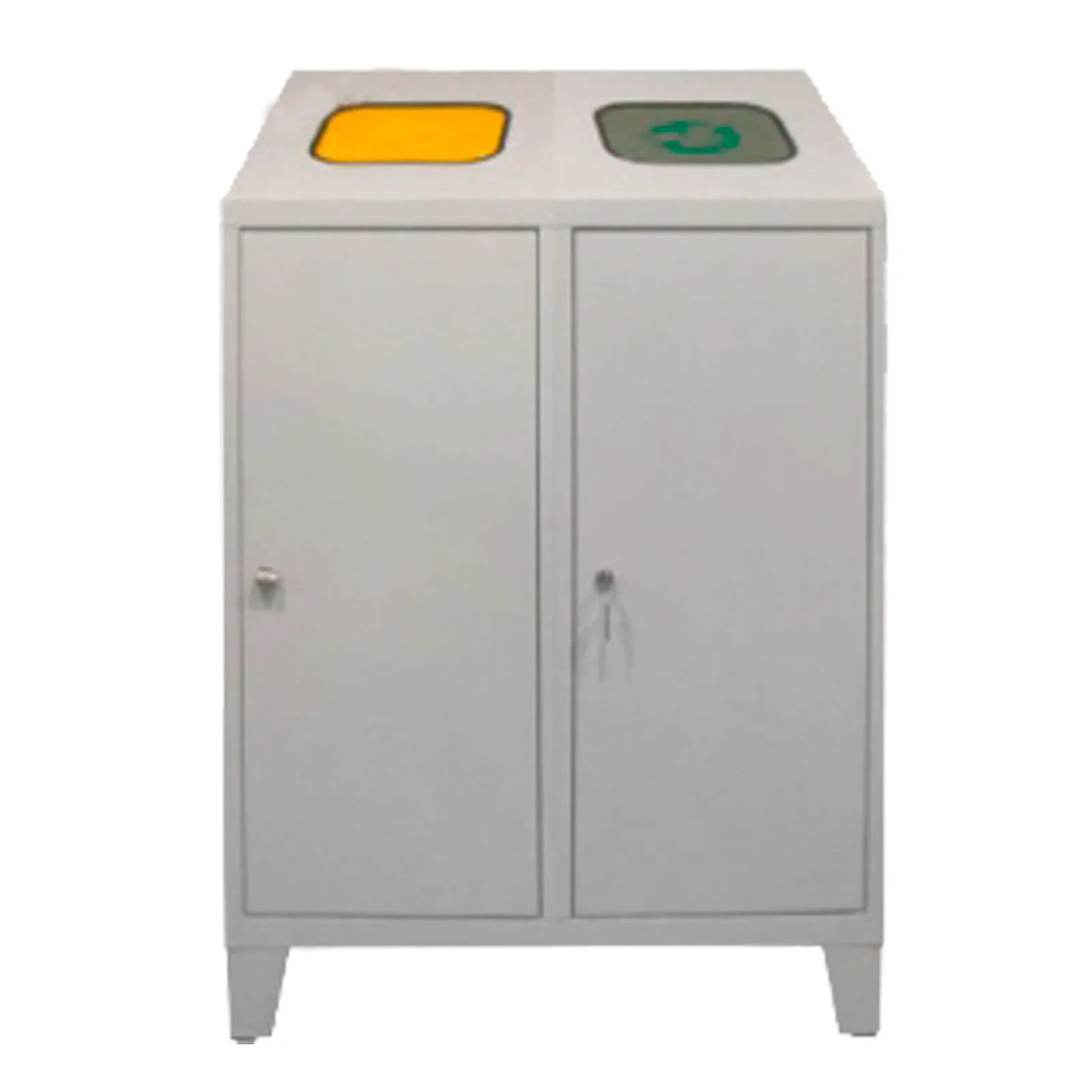 ADB Abfallsammler 2-er Wertstoffsammler 240 L Zwei Innenbehälter