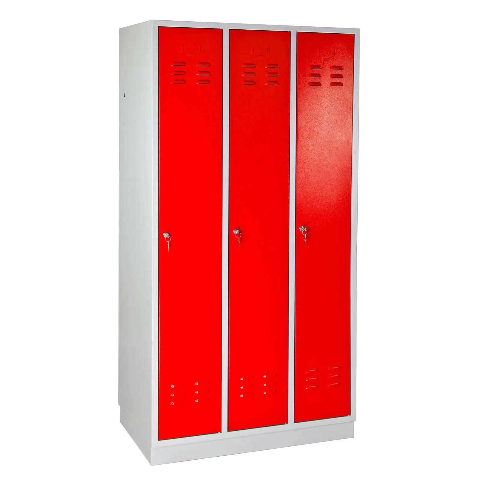 ADB Garderobenschrank Spind Umkleideschrank Kleiderspind 3-türig 1775x890x500 mm