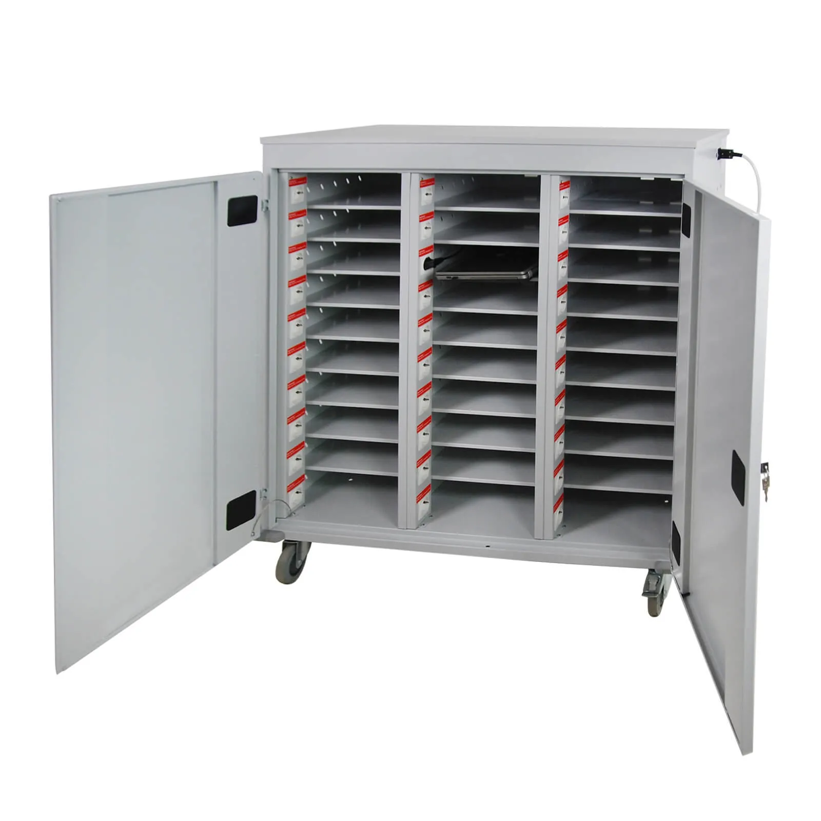 ADB Laptopwagen Notebook-wagen Tabletwagen Rollwagen 30 Fächer 1250x1310x500 mm