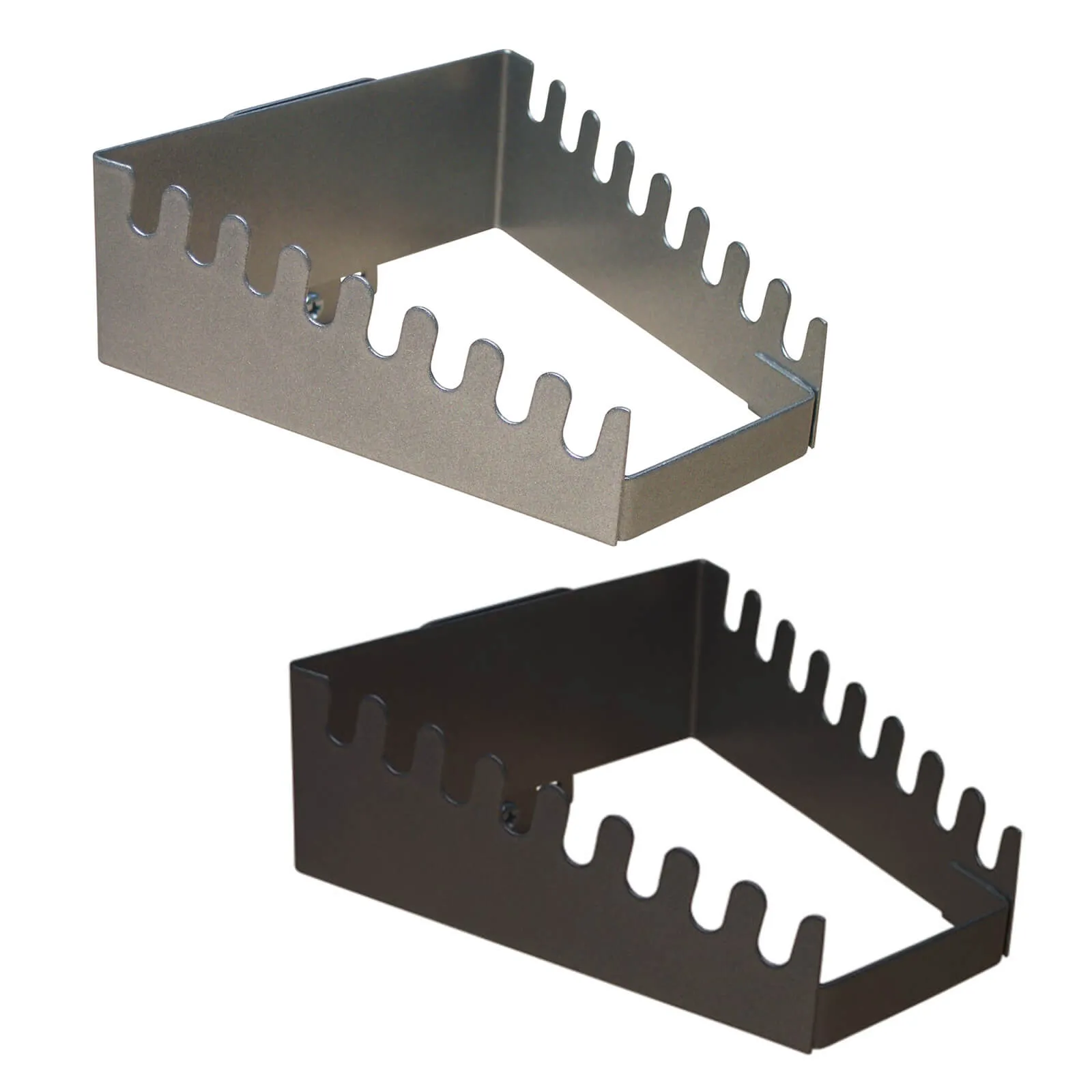 ADB Lochwand Halter mit 8 Auflagen für Ring- Maulschlüssel Weissaluminium