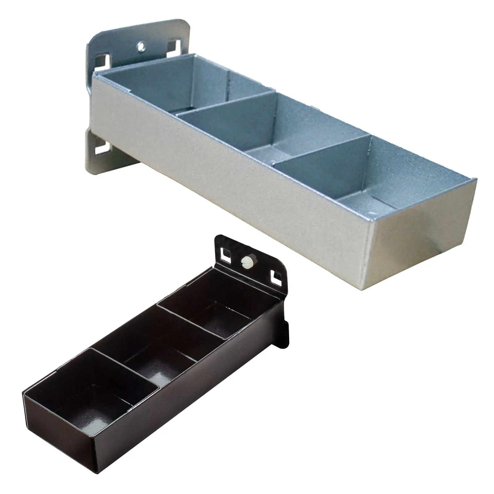 ADB Lochwand Kleinteileablage mit Einteilung 150x55 mm Weissaluminium