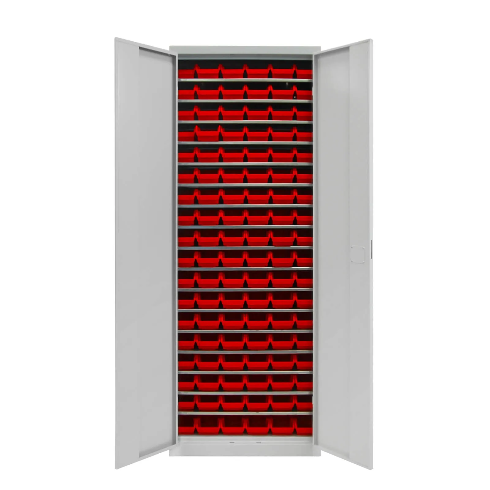 ADB Werkzeugschrank Werkstattschrank Metallschrank mit 108 Sichtlagerkästen