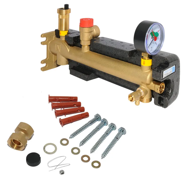 Afriso Gefäßanschlusskombination für Ausdehnungsgefäße bis 50 Ltr.3bar mit Isolierung 77932