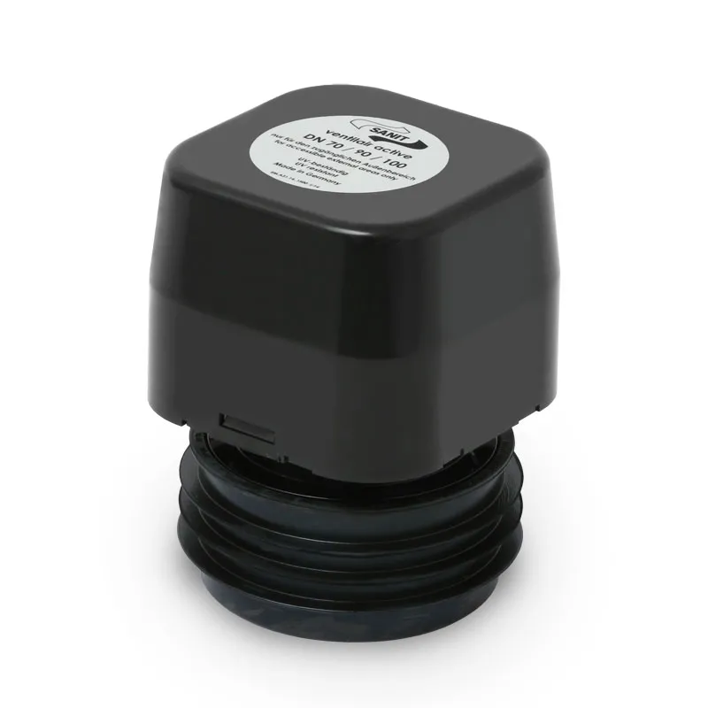 Abusanitair ventilair active Belüfter und Entlüfter mit Aktivkohle Filtervlies DN 70 / 80 / 100