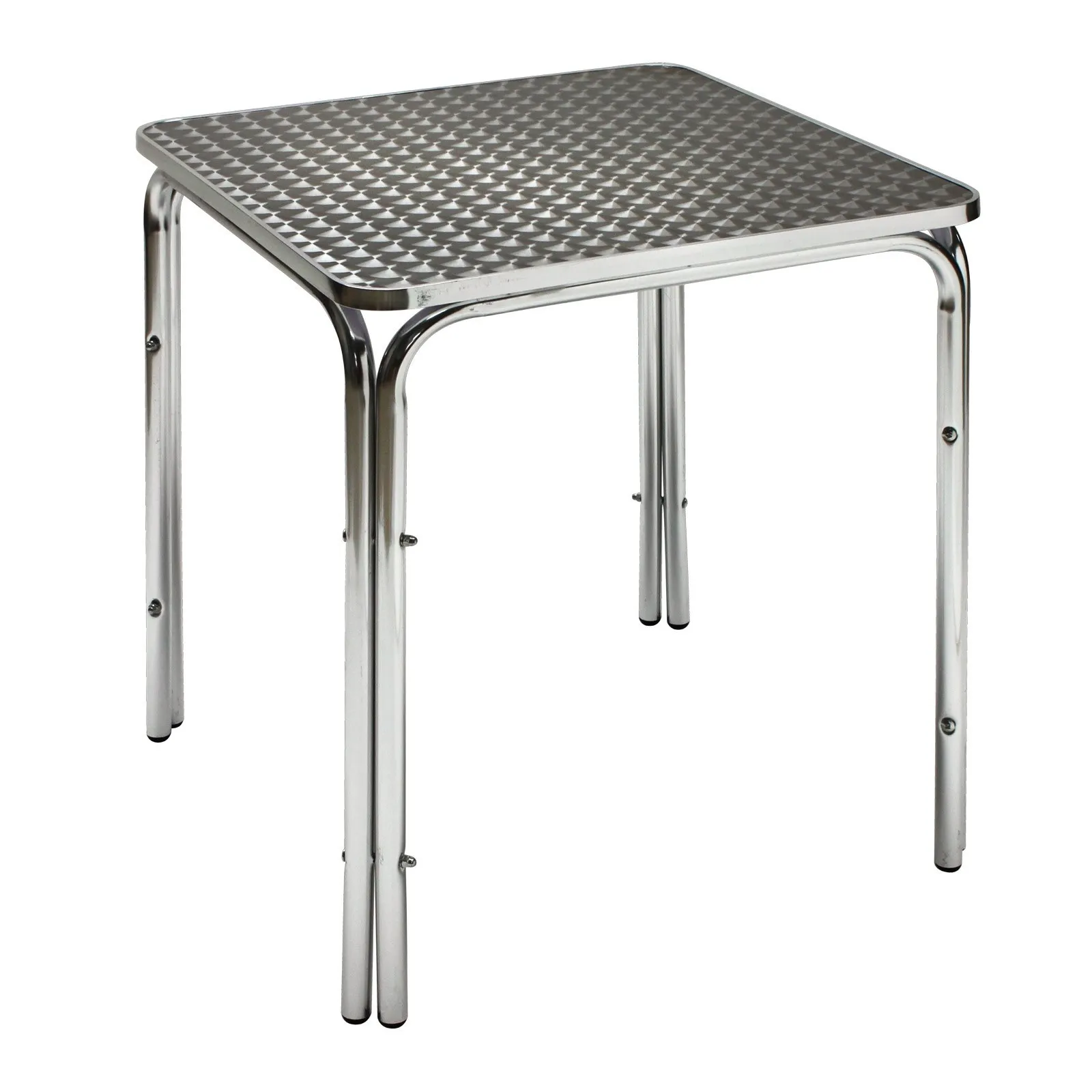 Alu Gartentisch Bistrotisch Twin 800 80x80x70 cm Tisch Alutisch