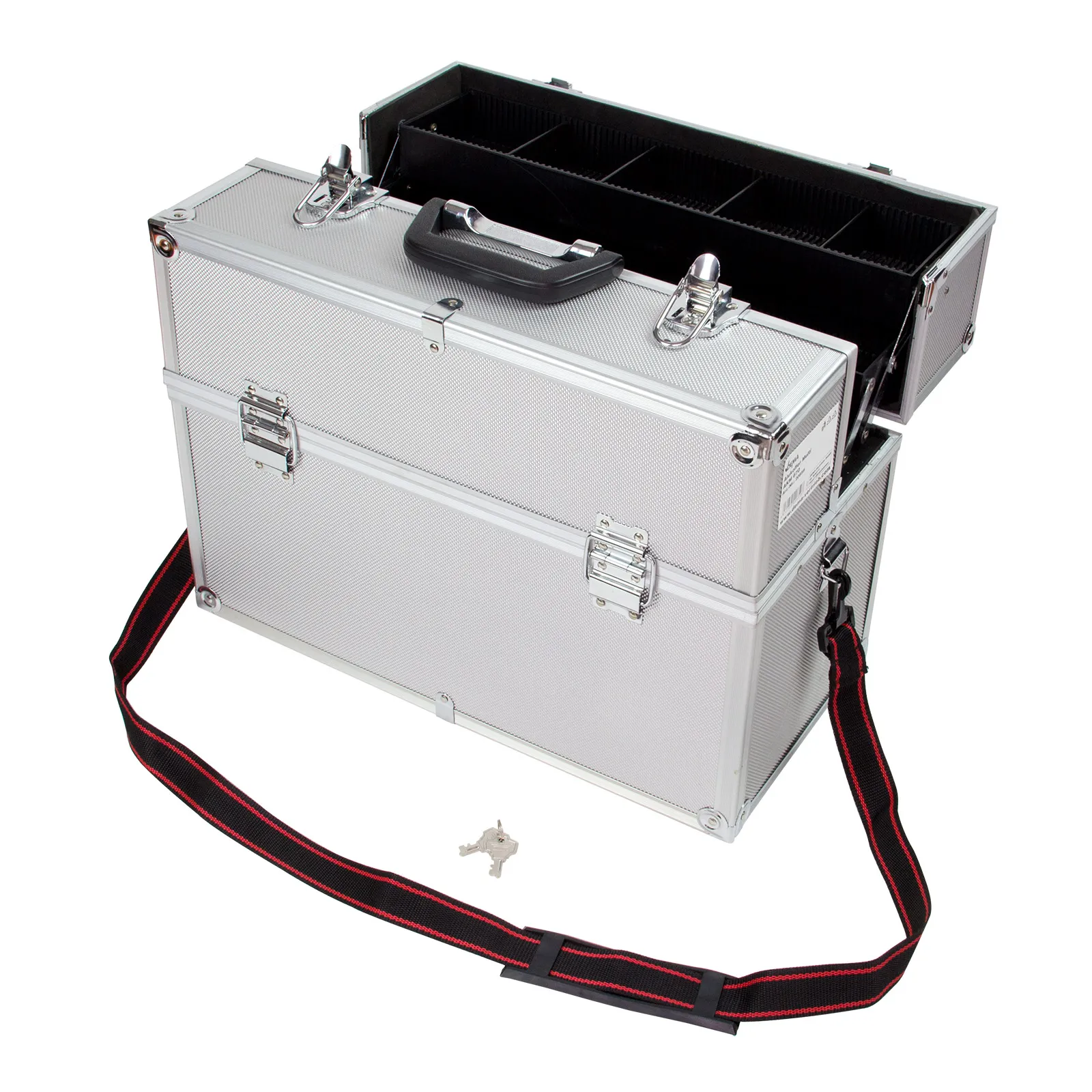 Alukoffer, Werkzeugkoffer, 46x23x35 cm, Multikoffer, leer