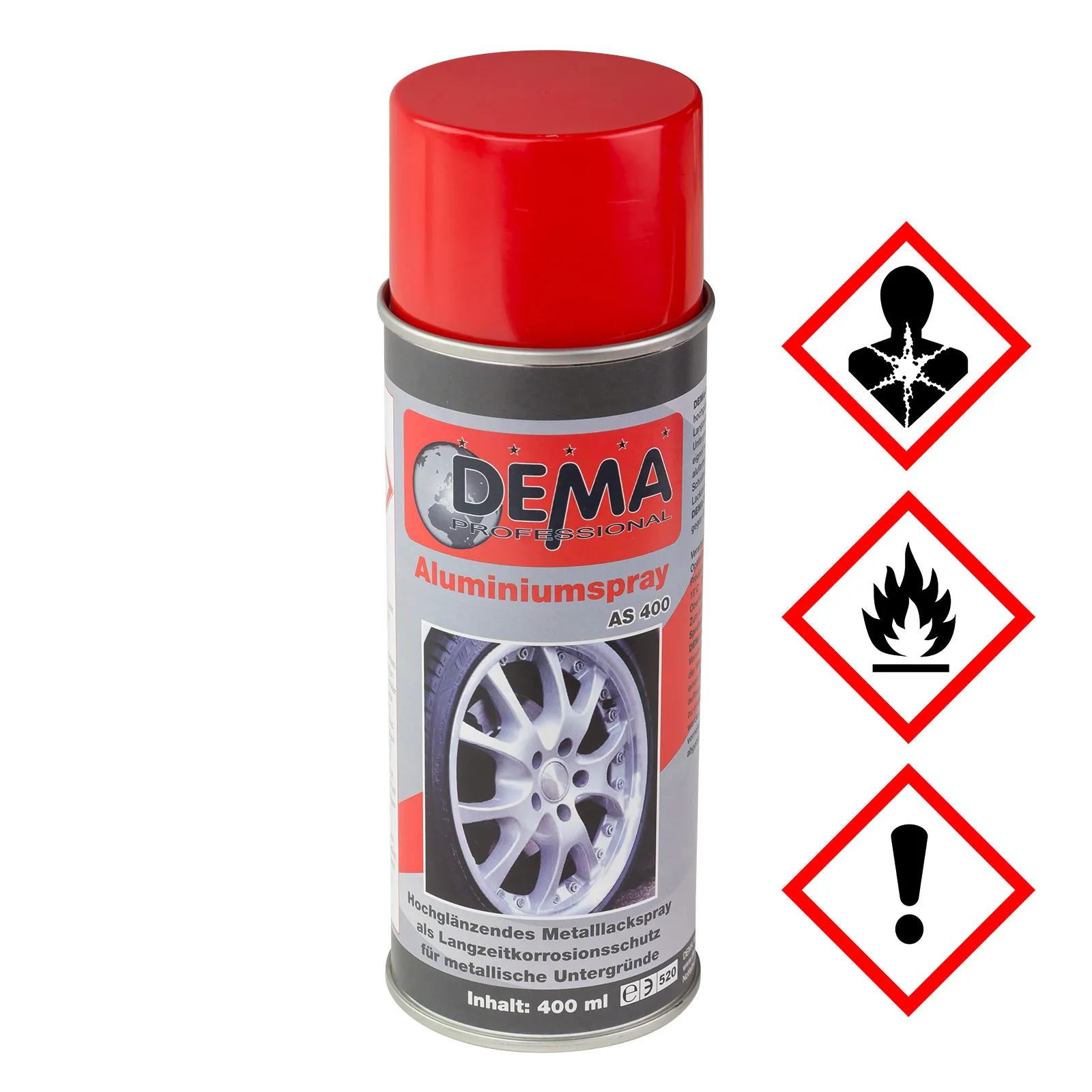 Aluminiumspray 400 ml hochglänzend