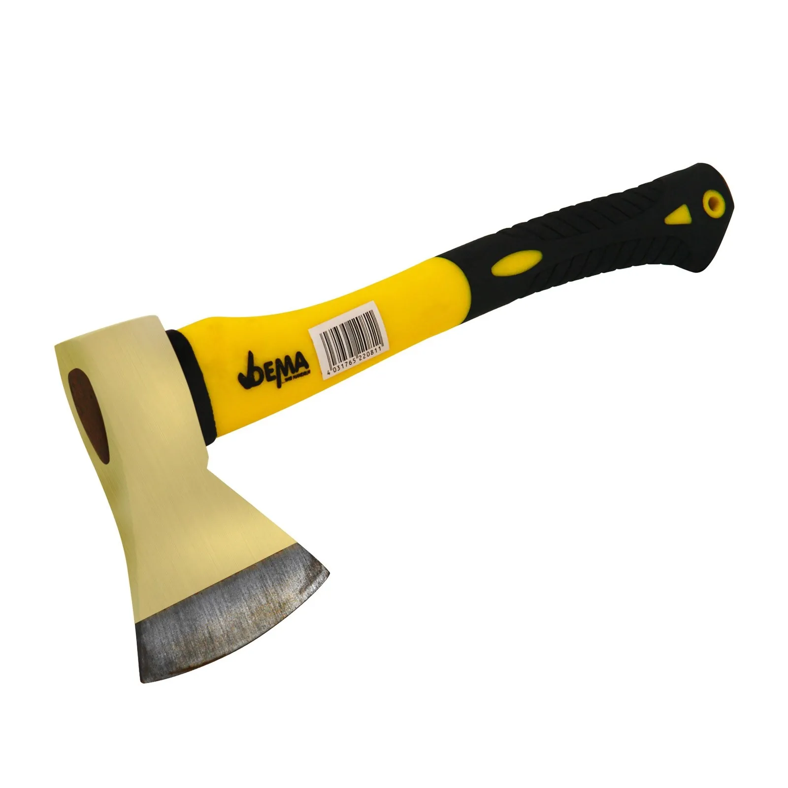 Axt Spaltaxt 1,25 kg Fiberglas Stiel 70 cm