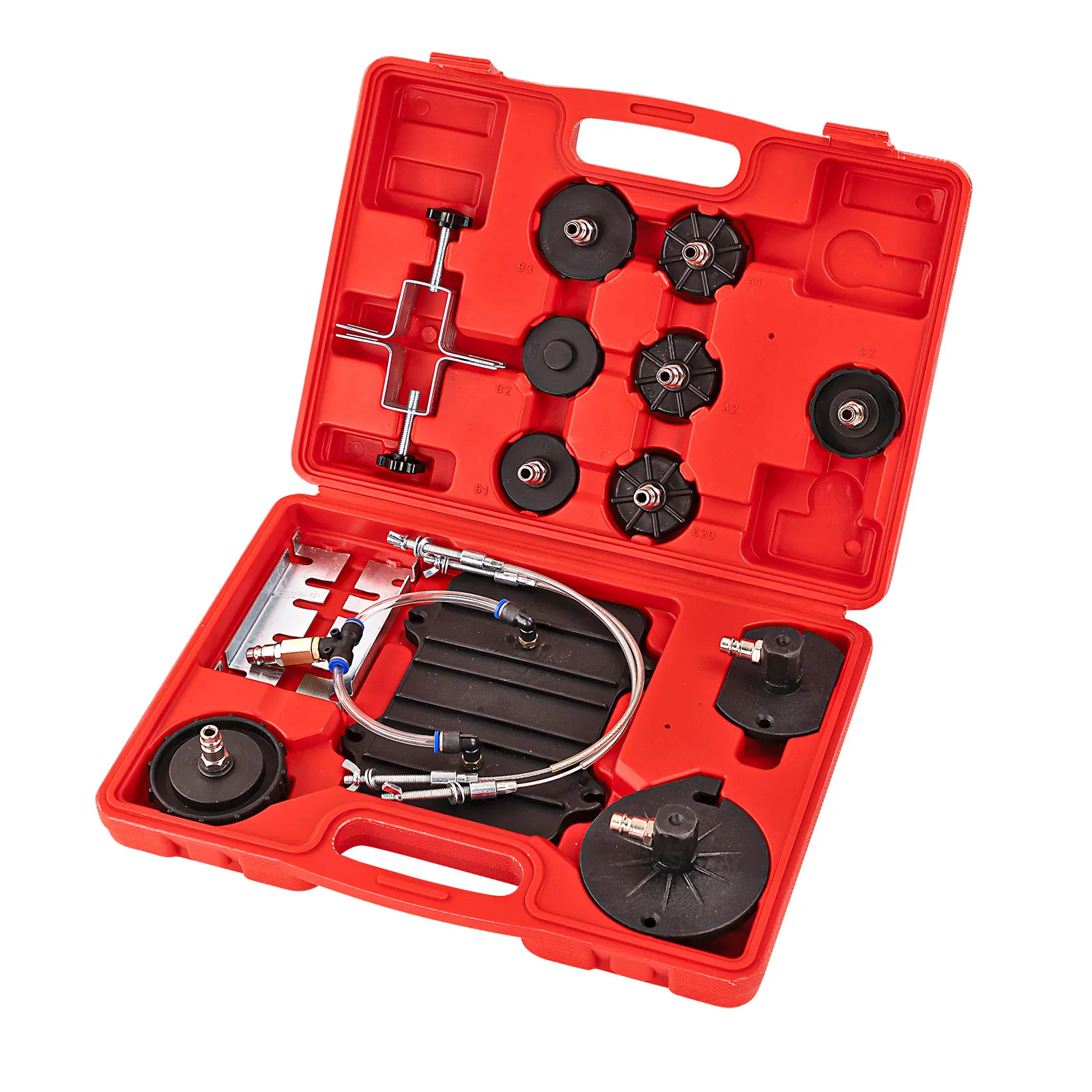 Bremsenentlüfter Adapter Set 11-teilig Bremsenentlüftungsgerät für Pkw Kfz ABS