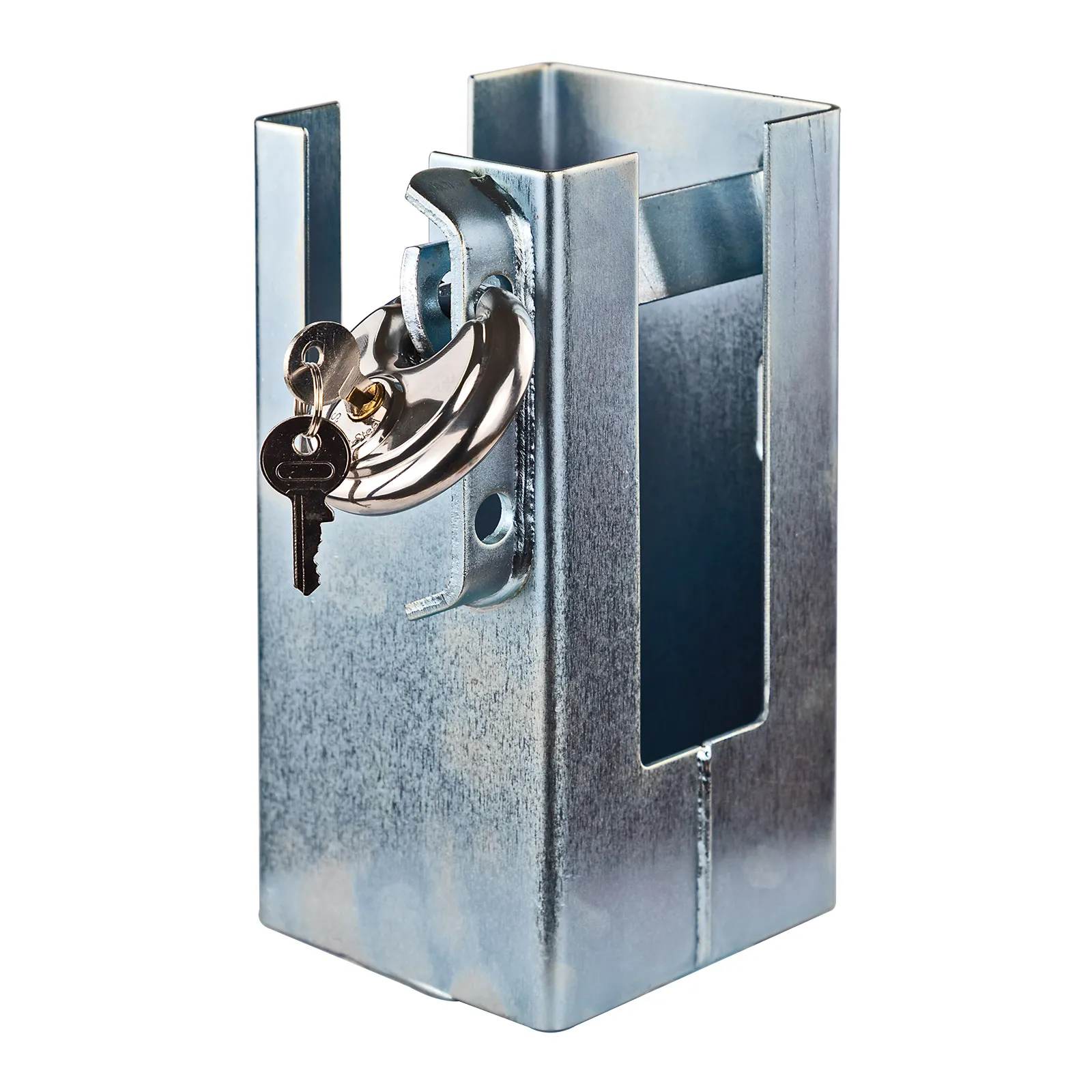 Deichselsicherung / Kastensicherung & Bügelschloss verzinkt