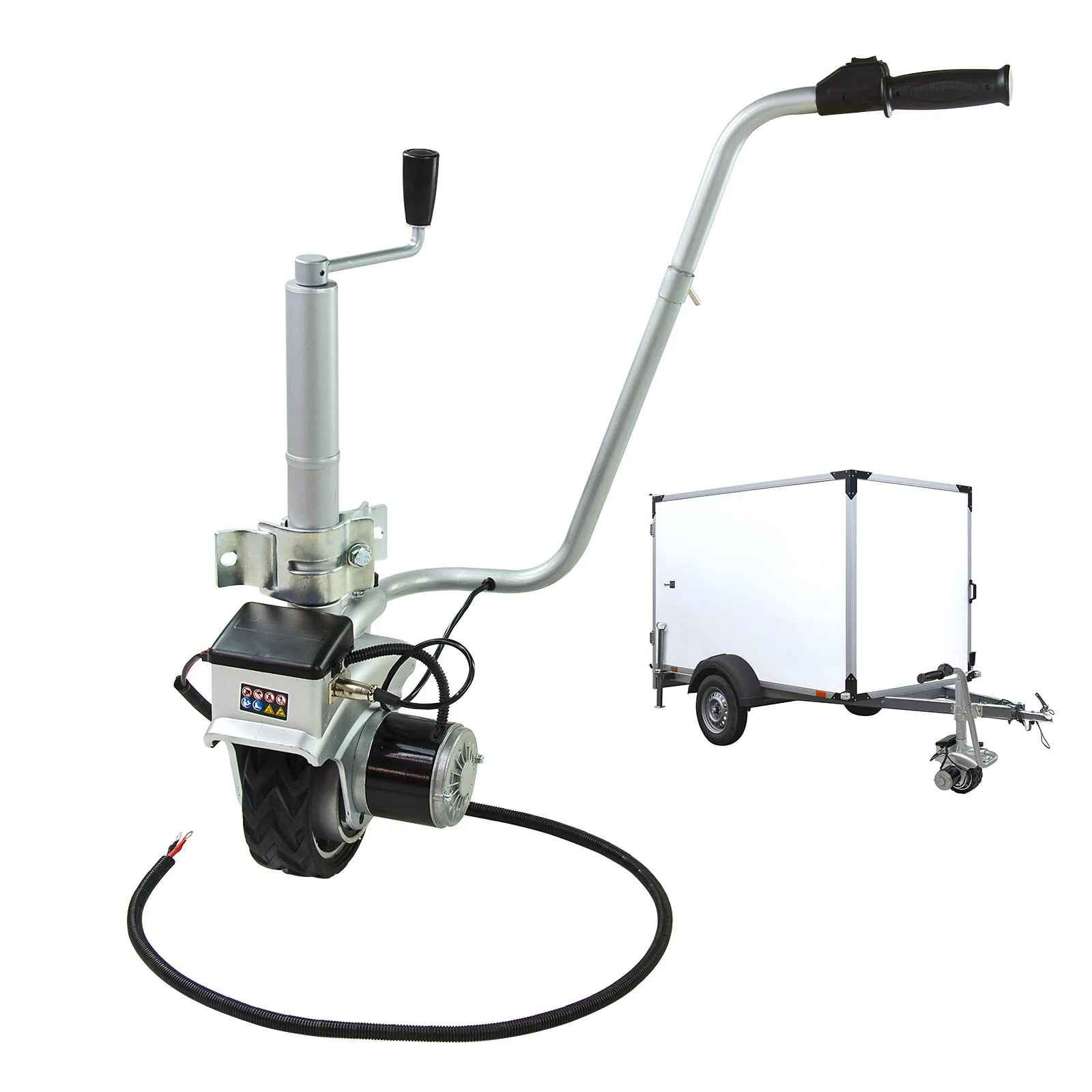 Anhänger Stützrad mit elektrischem Antrieb 12V 360W – Anhängerstützrad