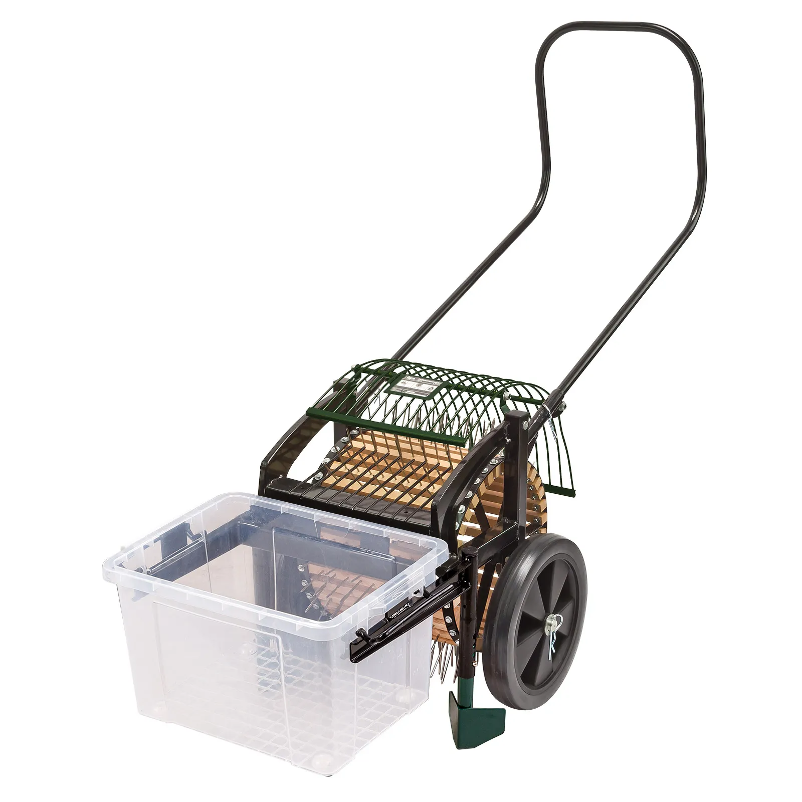 Apfelsammler-Wagen, Fallobstsammler, Obstsammler, 25L, mit Stachelwalze