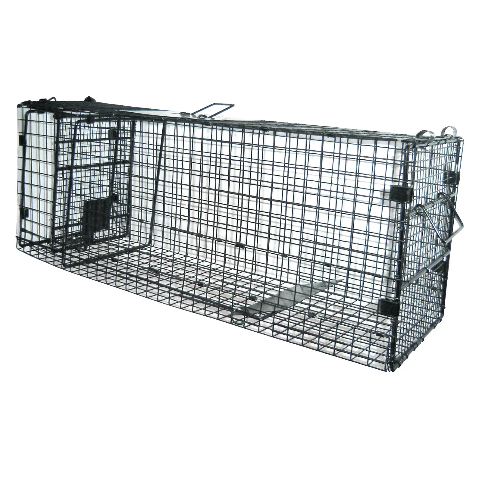 Metall Kastenfalle Lebendfalle Katzenfalle Marderfalle Iltisfalle 81 x 28 x 32cm