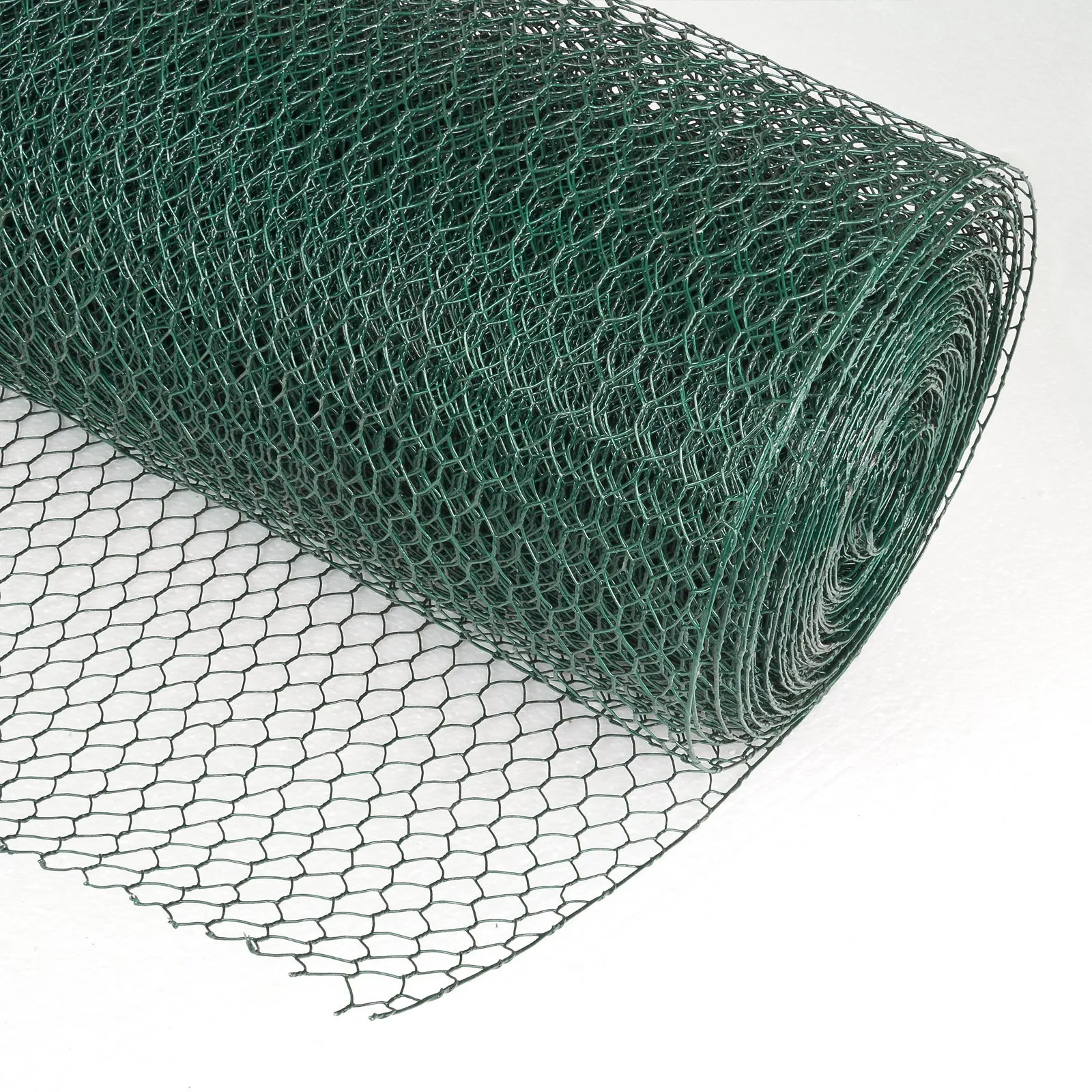 Drahtgitter Volierendraht 13mm 6eck 0.5x25m grün d=0.8mm Drahtzaun Maschendraht