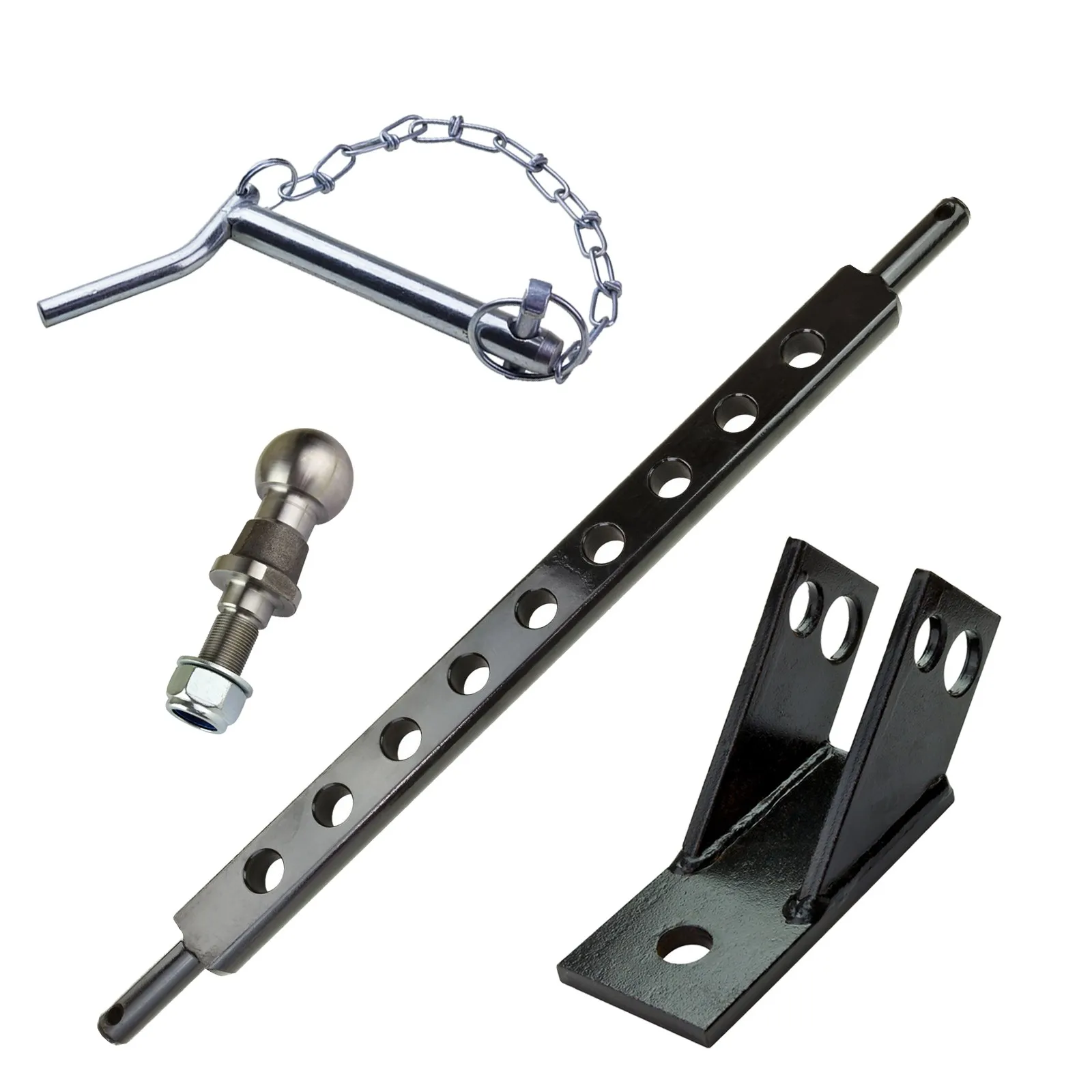 Drehsicherung mit Ackerschiene 800 mm Kat1 Kugelkopf Bolzen Anhänger Zubehör