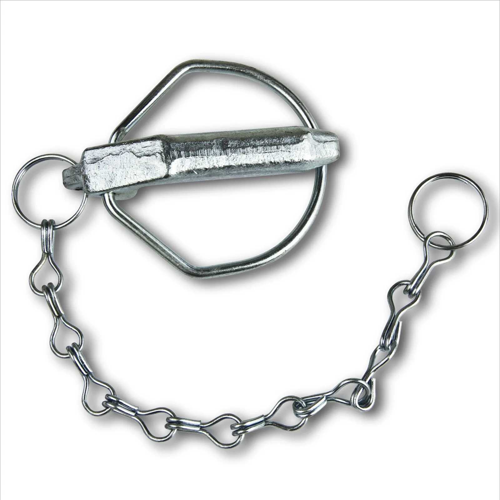 Traktor Schlepper Ersatz Federstecker mit Kette für Fangkugel 15/60 Kat. III 3