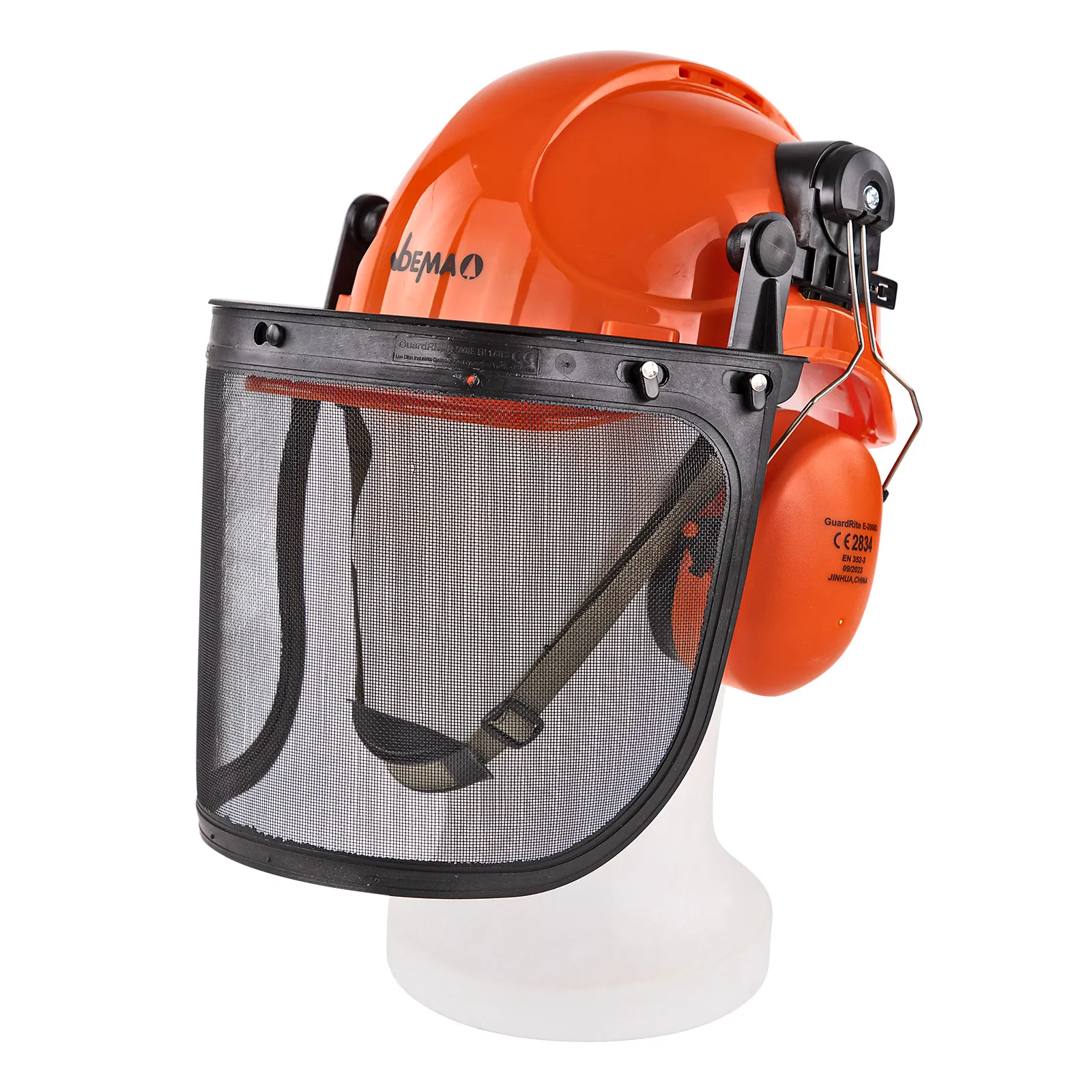 Forsthelm DFK3, Forstschutzhelm, 52-63 cm, orange, normgerecht, PSA-Forst
