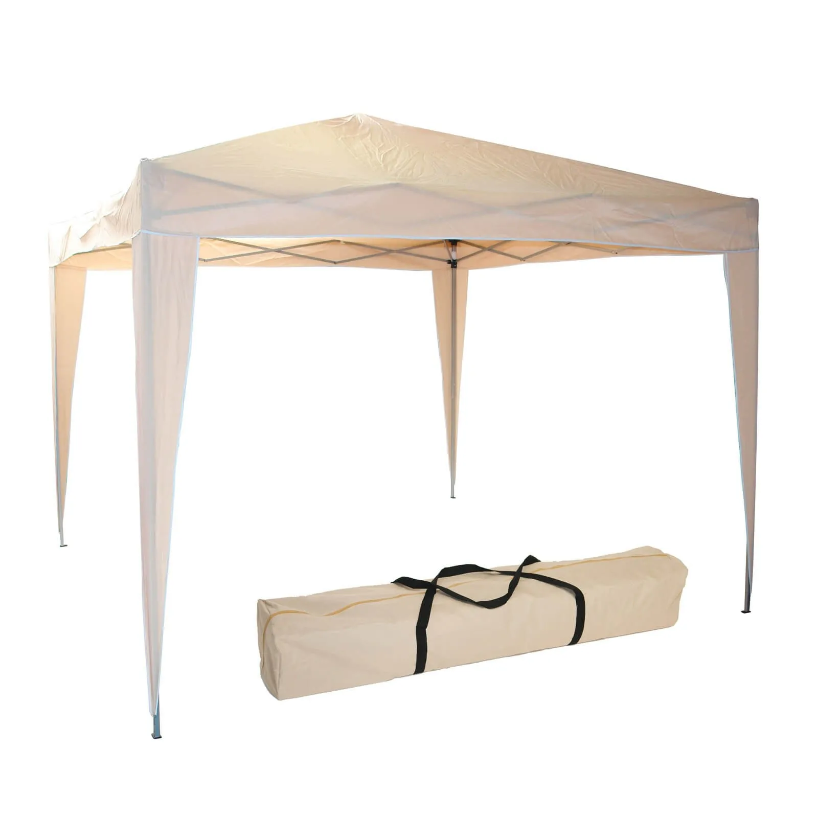 Alu Gartenpavillon / Faltpavillon / Pavillon, 3x3m. Farbe Beige