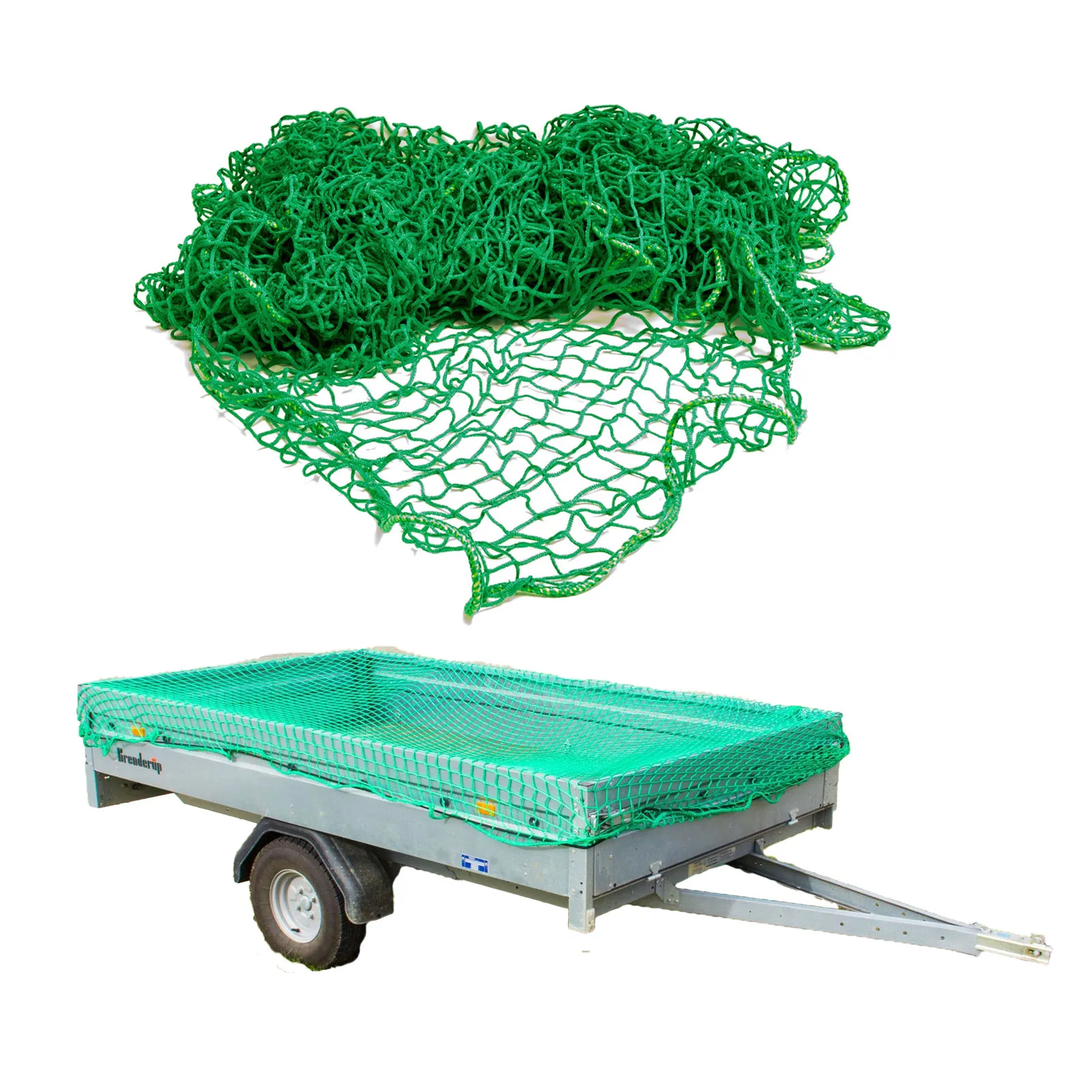 Gepäcknetz Anhängernetz 3x6 m grün Ladungssicherungsnetz