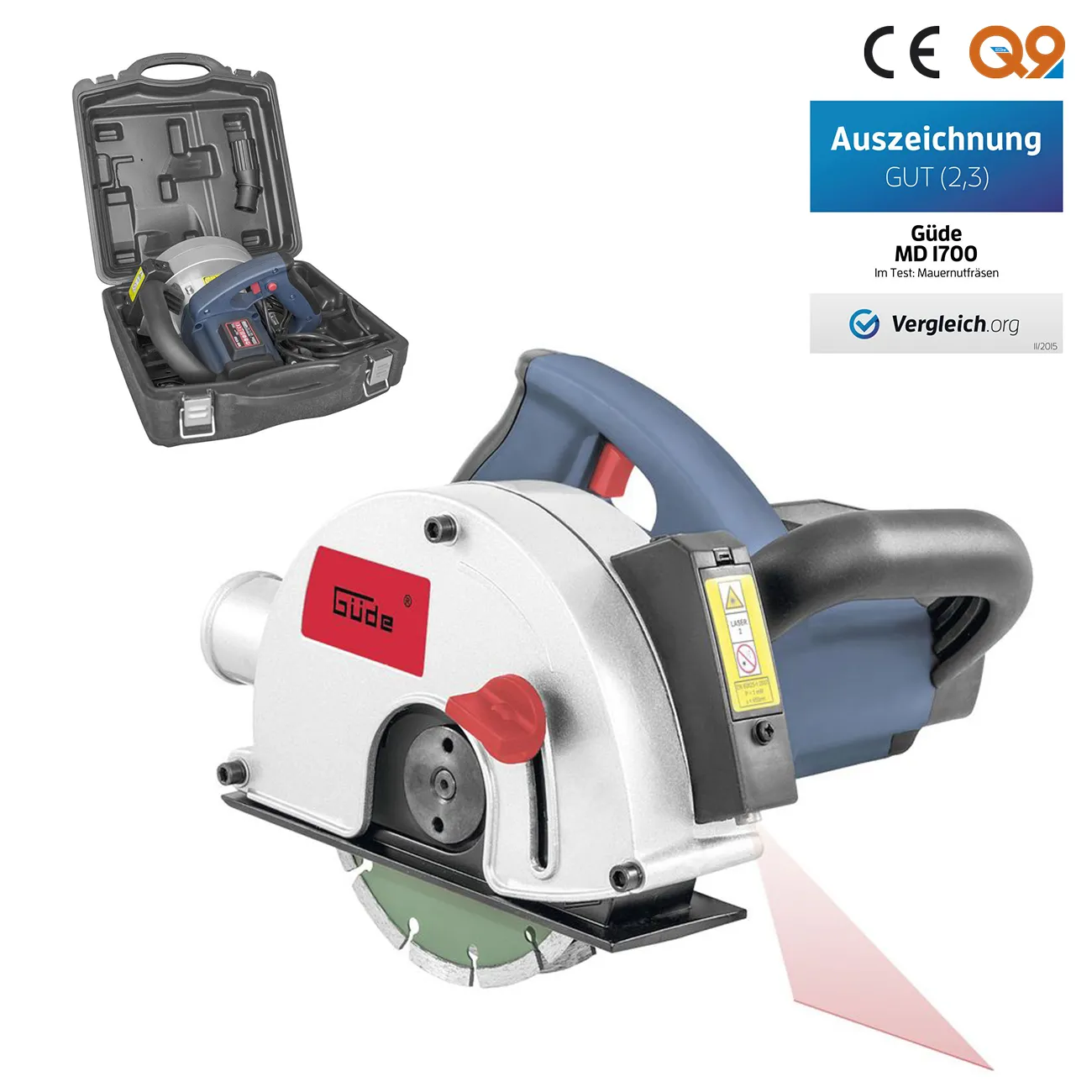 Güde Mauernutfräse / Schlitzfräse / Mauerfräse MD 1700