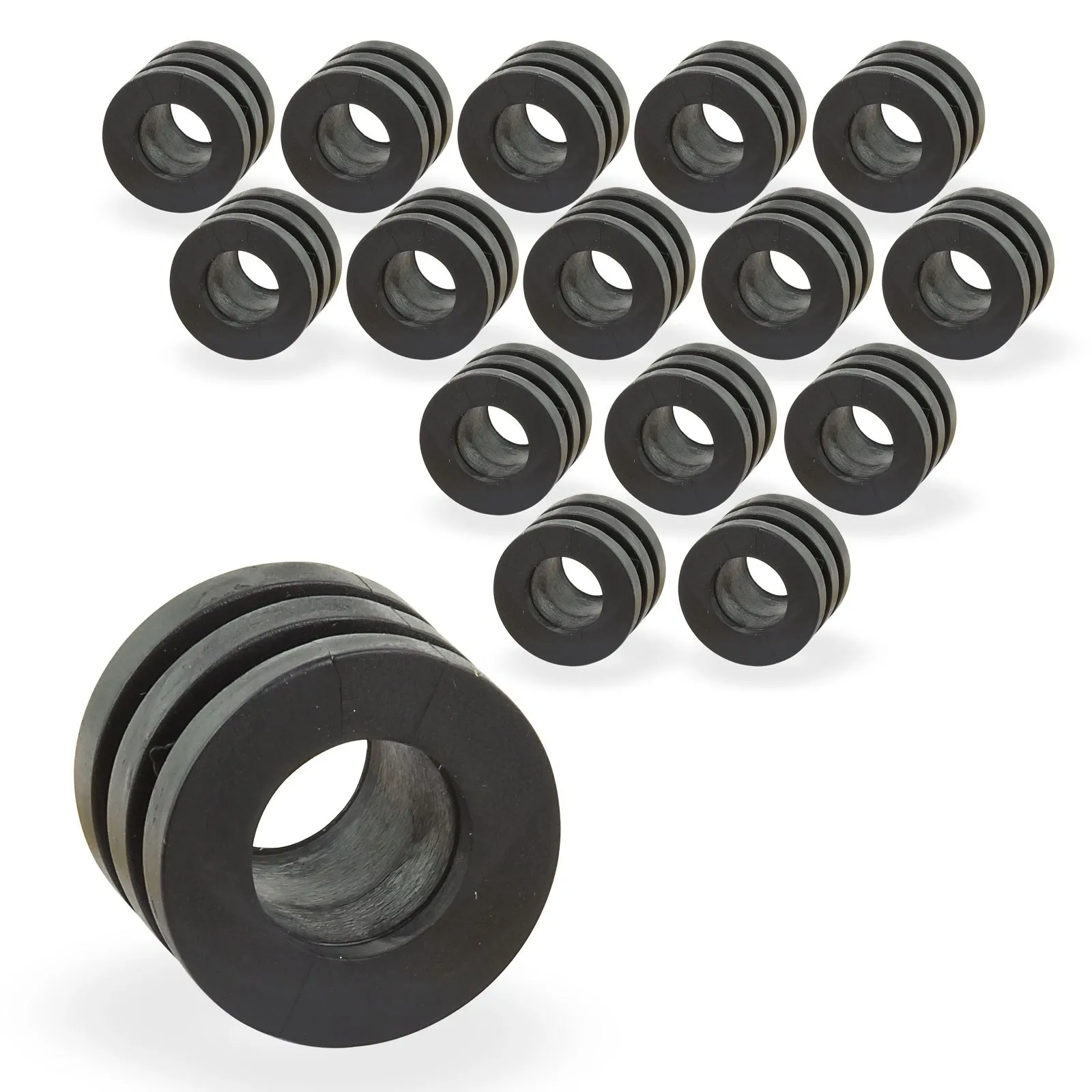 Gummipuffer für Spielerstangen 16mm Set 16-tlg. für Kicker