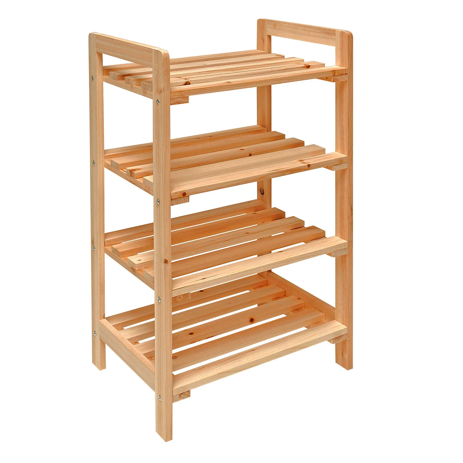 Holzregal / Kellerregal / Lagerregal mit 4 Böden, 45x33x79cm