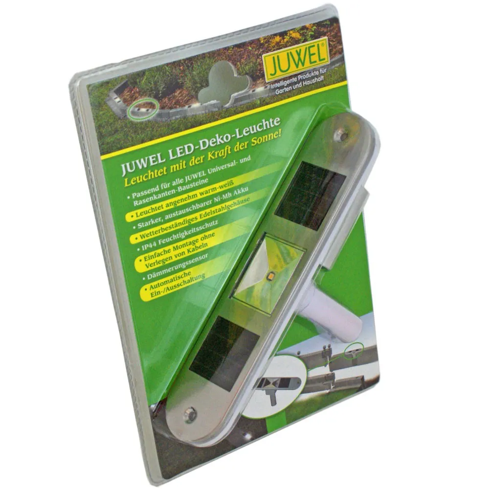 Juwel Garten Solar LED Deko-Leuchte für Gartenbausteine