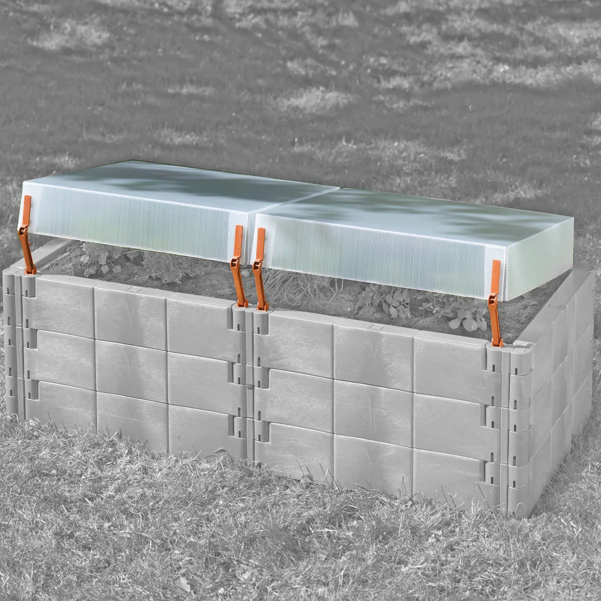 Juwel Hochbeet Thermohauben 65x60x12 cm 2 Stück