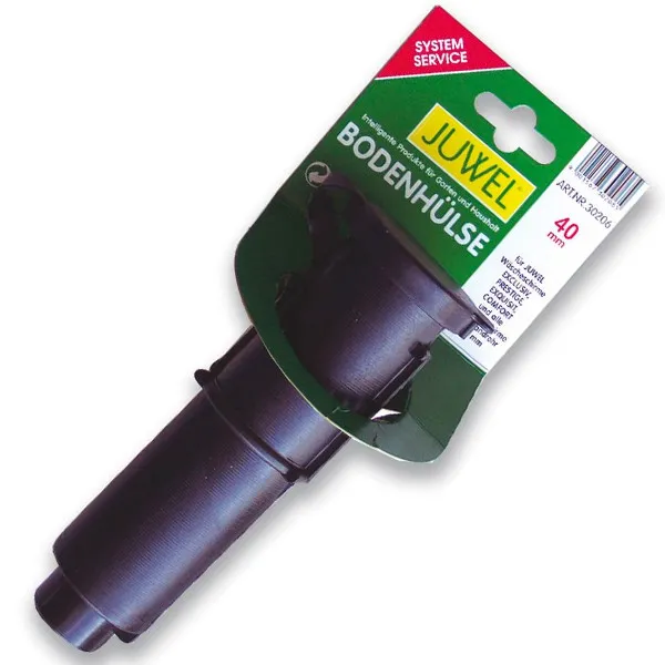 Juwel Wäschespinnen Bodenhülse Kunststoff Ø40 mm mit Deckel