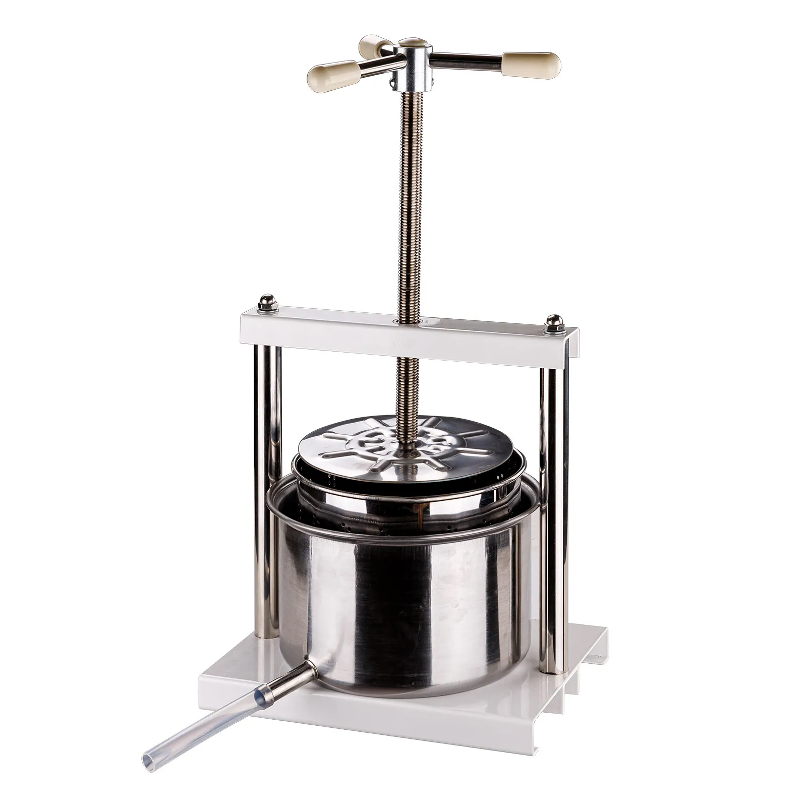 Obstpresse / Beerenpresse / Saftpresse / Weinpresse, 5 Liter, Edelstahl